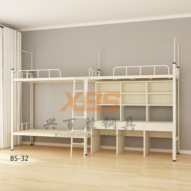 深圳新(xīn)款宿舍公(gōng)寓鐵床廠家,興百勝新(xīn)款公(gōng)寓鐵床 兩連三人位公(gōng)寓床 顔色尺寸支持訂做